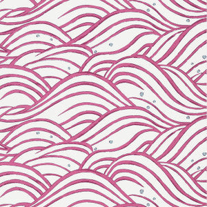 Anna French Wallpaper Waves Fuchsia AT9877