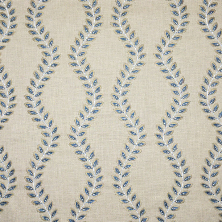 Atlas 3 Chestnut by Stout Designer Fabric COMFORTABLE LIVING HAZE/NAVY 100%COT %VEMB INDIA Horizontal: 8.500 and Vertical: 7.875 51 in - Swanky Fabrics -