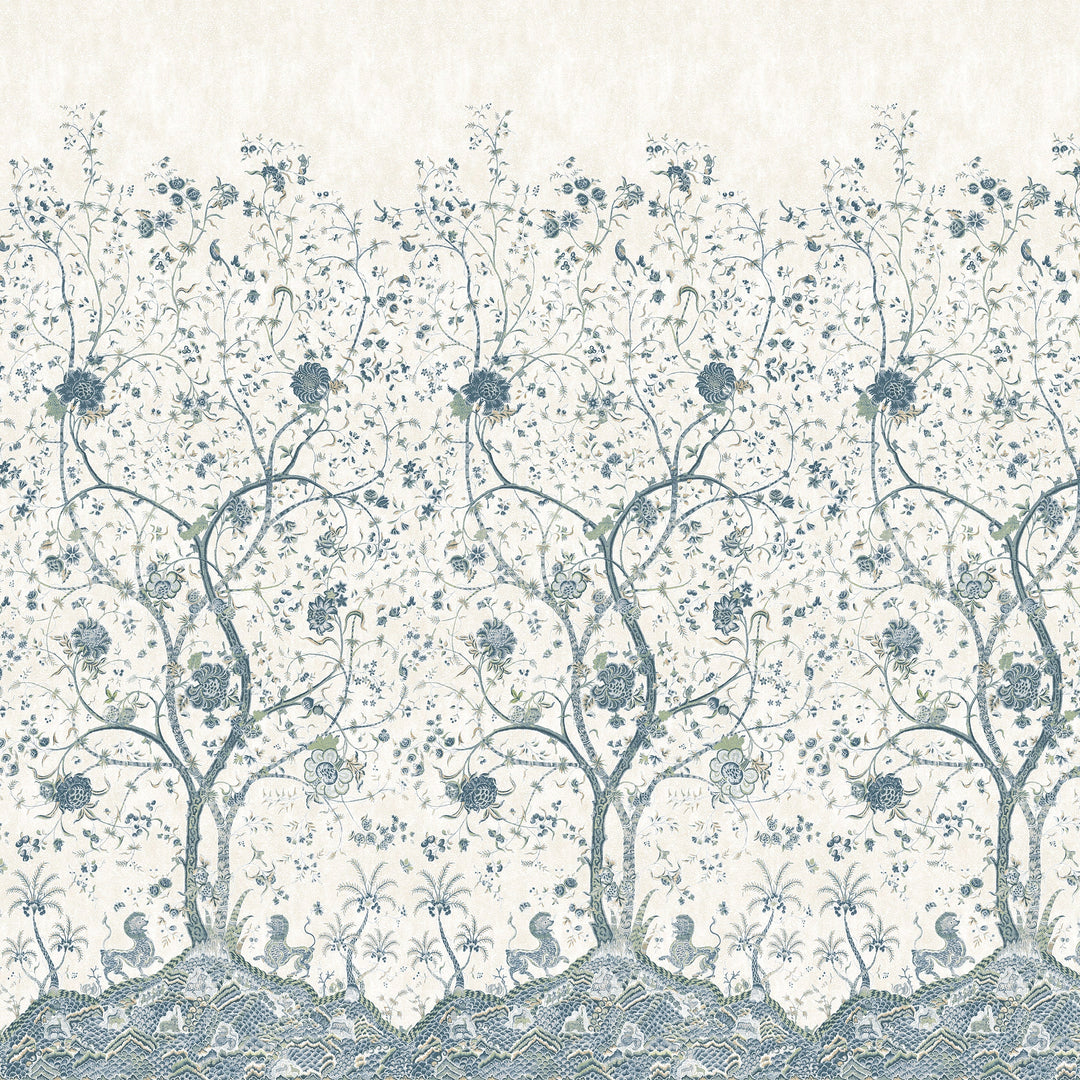 LA BOURDONNAIS MURAL Blue ATM10774 by Anna French Designer Wallpaper