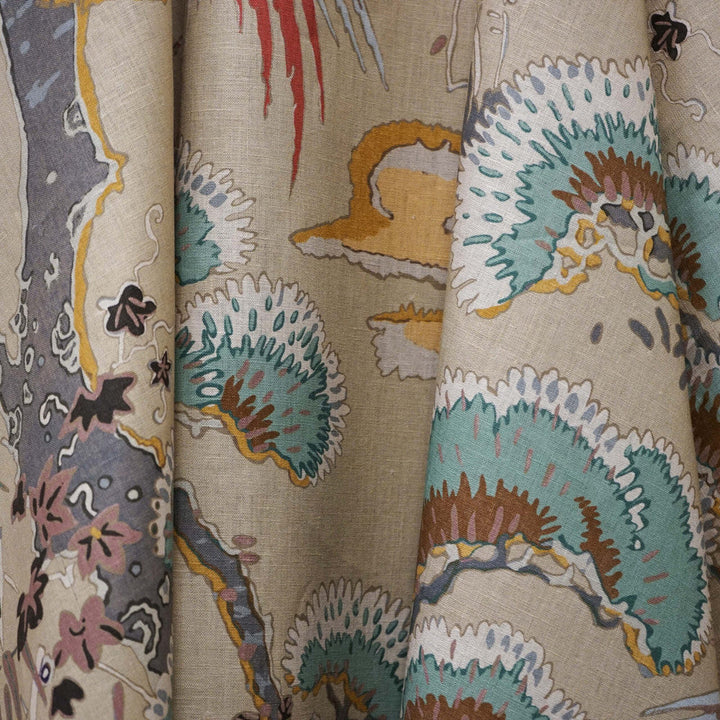 ATRIUM 16SJ102 by JF Designer Fabric JF Studio 100% Linen United Kingdom  Horizontal: 27 and Vertical: 47.5 56  - Swanky Fabrics -