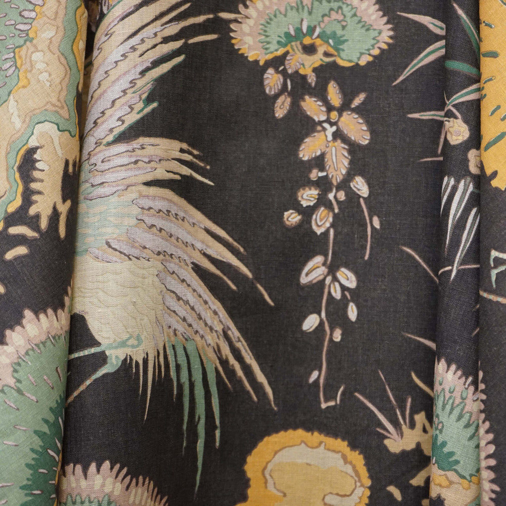 ATRIUM 98SJ102 by JF Designer Fabric JF Studio 100% Linen United Kingdom  Horizontal: 27 and Vertical: 47.5 56  - Swanky Fabrics -