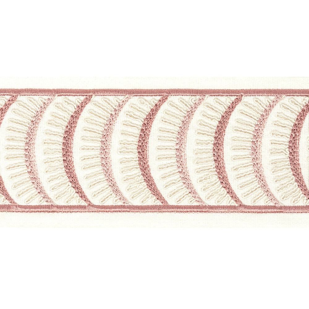 Aura Tape 3 Tearose by Stout Trim Stout Trim Aura Tape 3 TearoseTrim STITCHED UP TRIM 100%COT %BEMB INDIA </p><p>Repeat: H: 4.000, V: 1.875 4 in - Fabric Carolina -