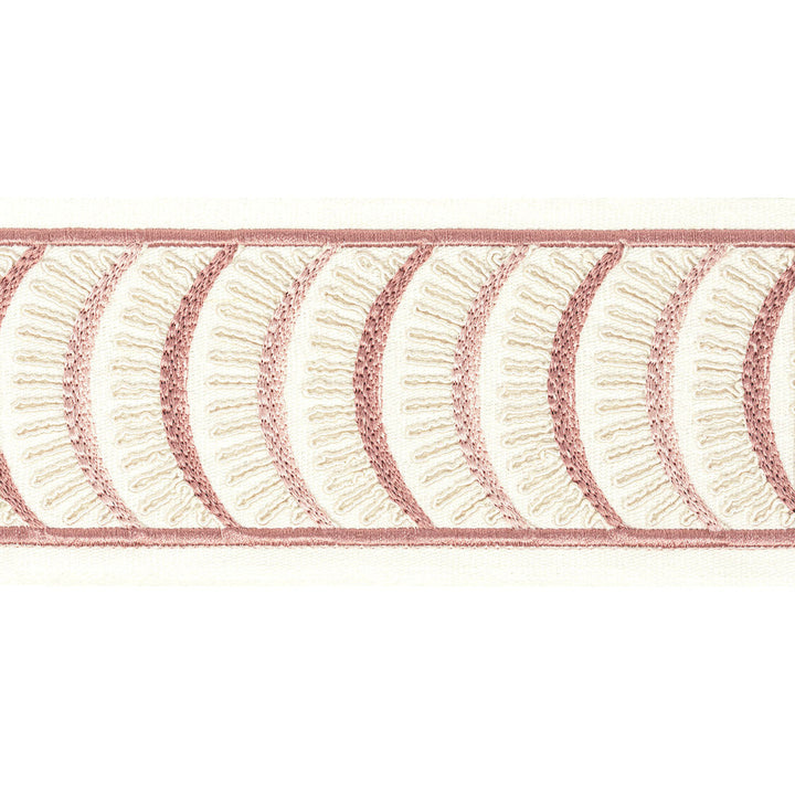 Aura Tape 3 Tearose by Stout Trim Stout Trim Aura Tape 3 TearoseTrim STITCHED UP TRIM 100%COT %BEMB INDIA </p><p>Repeat: H: 4.000, V: 1.875 4 in - Fabric Carolina -