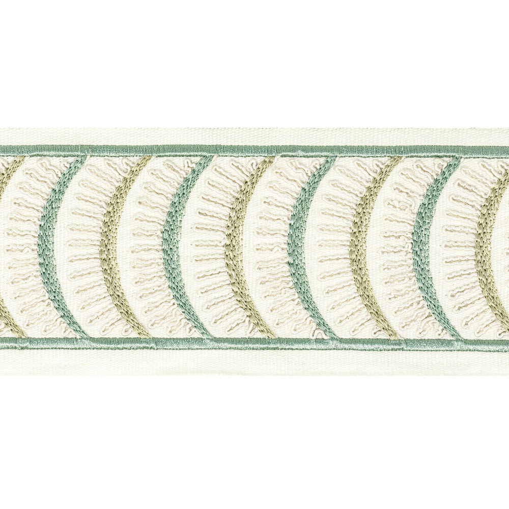 Aura Tape 4 Shoreline by Stout Trim Stout Trim Aura Tape 4 ShorelineTrim STITCHED UP TRIM INDIA </p><p>Repeat: H: 4.000, V: 1.875 4 in - Fabric Carolina -