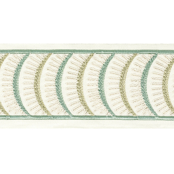 Aura Tape 4 Shoreline by Stout Trim Stout Trim Aura Tape 4 ShorelineTrim STITCHED UP TRIM INDIA </p><p>Repeat: H: 4.000, V: 1.875 4 in - Fabric Carolina -