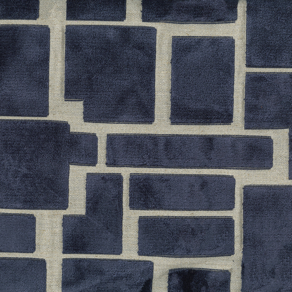 Radiate 308 Navy by ABBEYSHEA Designer Fabric N/A 100% Polyester China </p><p>Repeat: Horizontal: 5.9" (15.0 cm) Across the Roll and Vertical: 37.8" (96.0 cm) Up the Roll 59" (149 cm) - Swanky Fabrics -