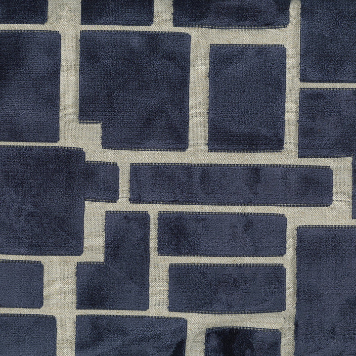 Radiate 308 Navy by ABBEYSHEA Designer Fabric 21% Polyester, 10% Linen, 69% Rayon China 130,000 Double Rubs (Wyzenbeek) </p><p>Repeat: Horizontal: 8.27" (21 cm) Up the Roll and Vertical: 13.78" (35 cm) Across the Roll 56" (142 cm) - Swanky Fabrics -