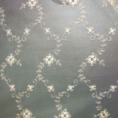 Florinette Sheer Froth AU80754164 by Old World Weavers Designer Fabric 80% NYLON 20% COTTON FRANCE LIGHT DUTY Horizontal: 4" and Vertical: 10.5" 112 - Swanky Fabrics -