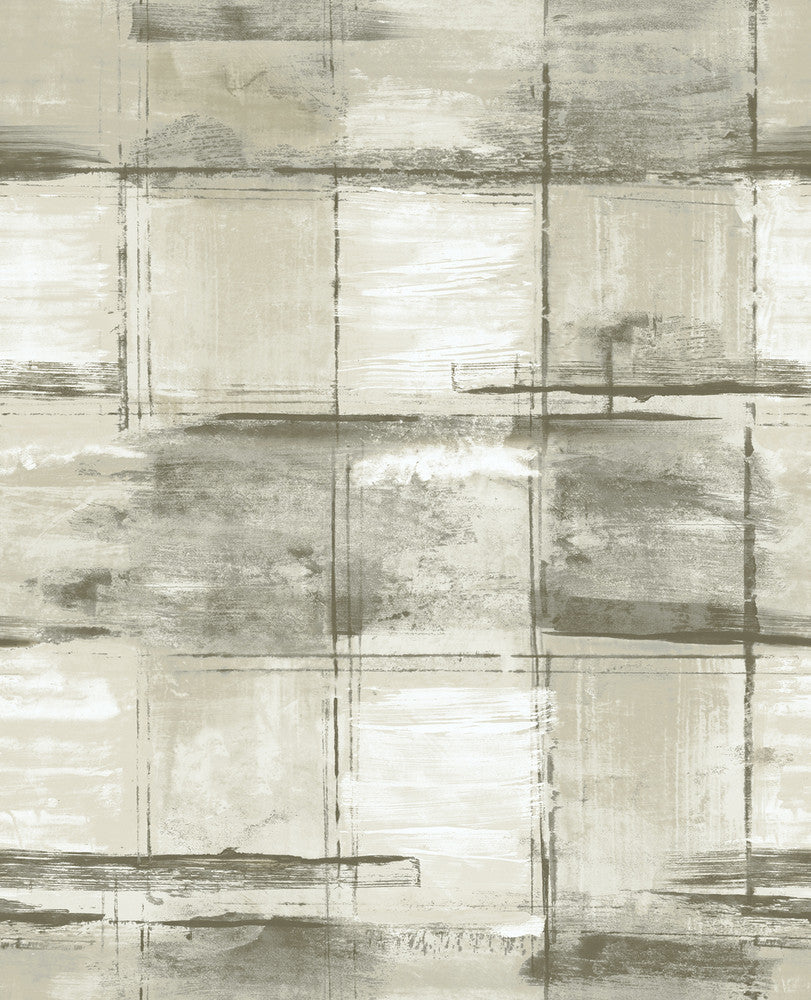 Curie Texture Metallic Ivory and Charcoal AV50308 by Seabrook Designs Designer Wallpaper