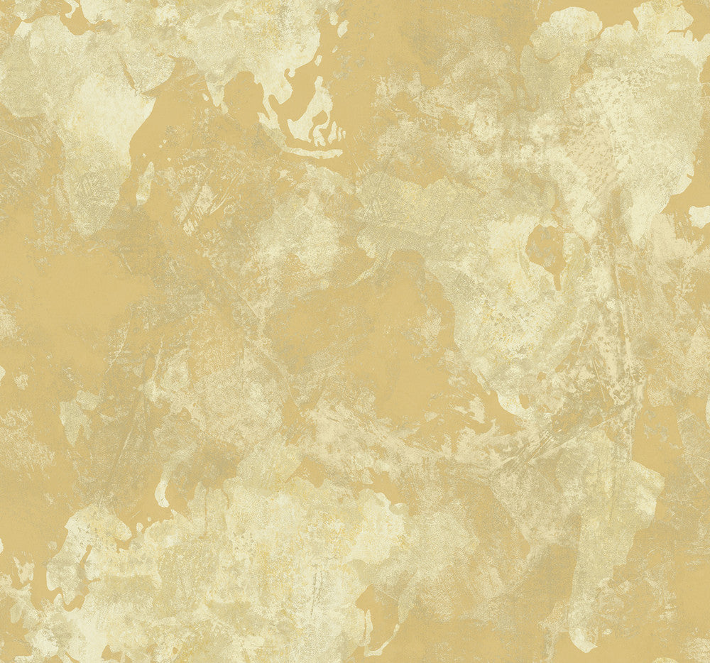 Galileo Faux Metallic Gold and Off-White AV50905 by Seabrook Designs Designer Wallpaper