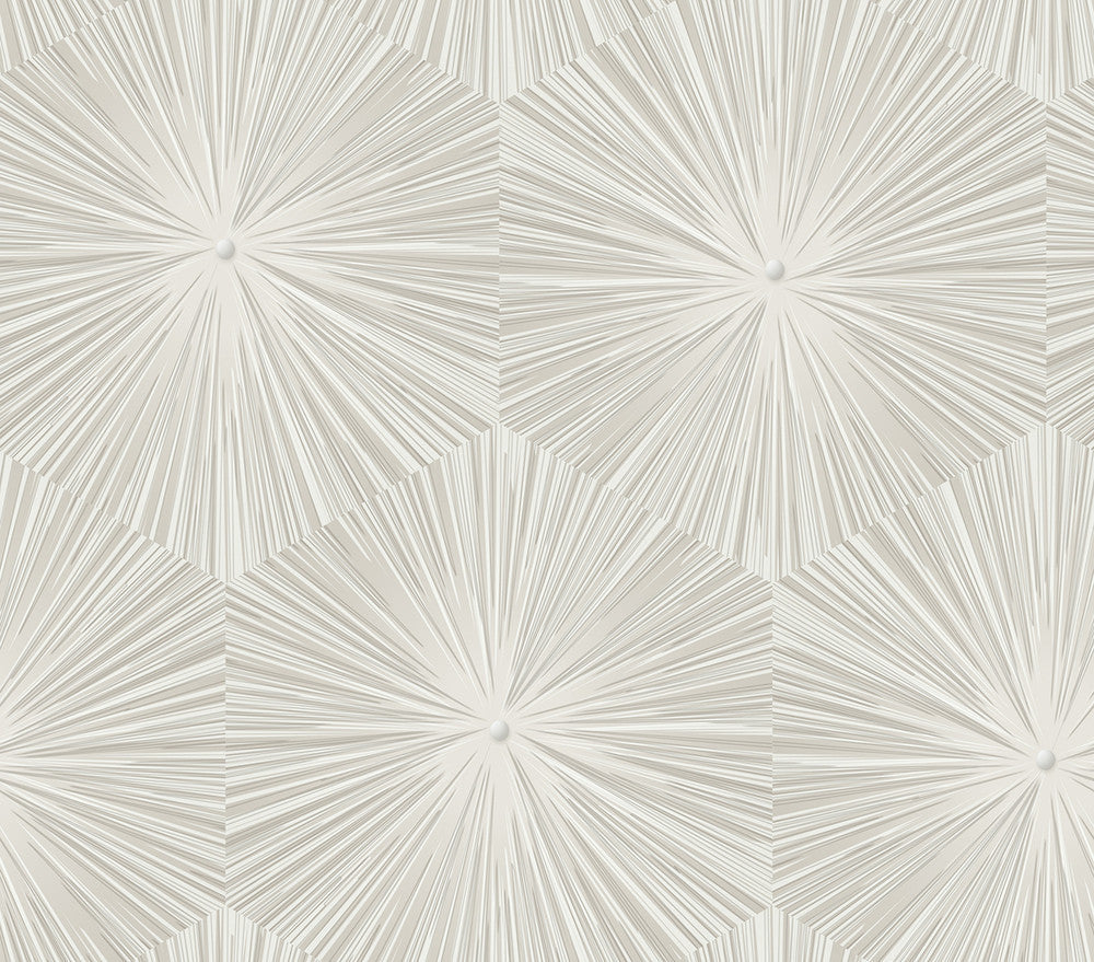 Chadwick Starburst Metallic Champagne and Off-White AV51100 by Seabrook Designs Designer Wallpaper