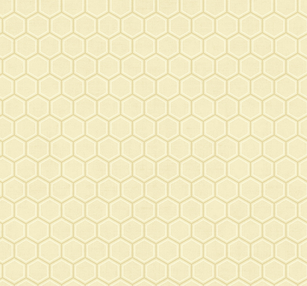 Curie Geo Gold and Off-White AV51215 by Seabrook Designs Designer Wallpaper