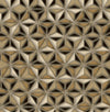 Seabrook Designs Wallpaper Einstein Geometric Metallic Gold and Black AV51410
