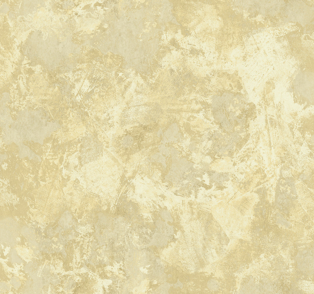 Newton Texture Metallic Gold and Off-White AV51505 by Seabrook Designs Designer Wallpaper