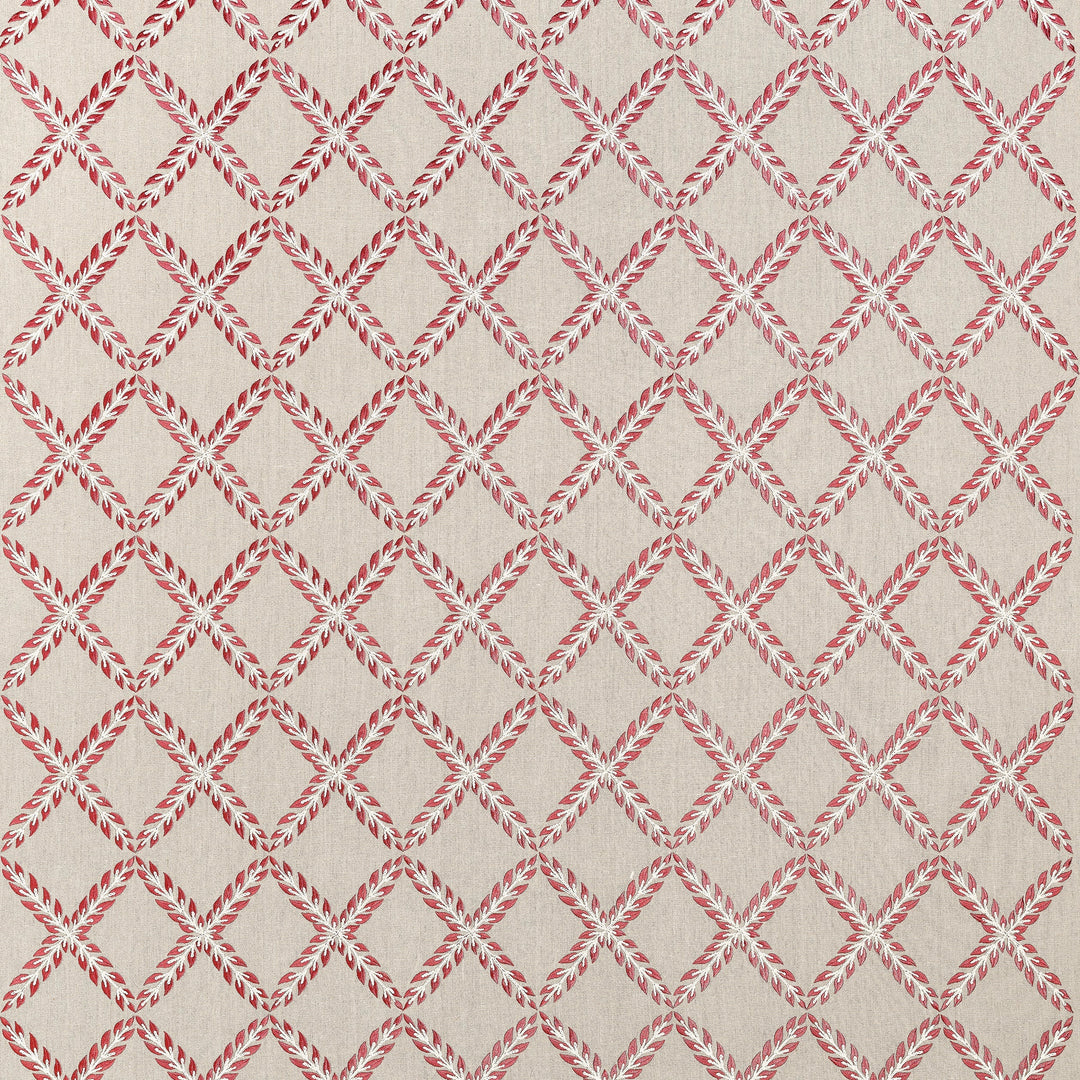 Anna French Fabric HALIFAX EMBROIDERY - Red