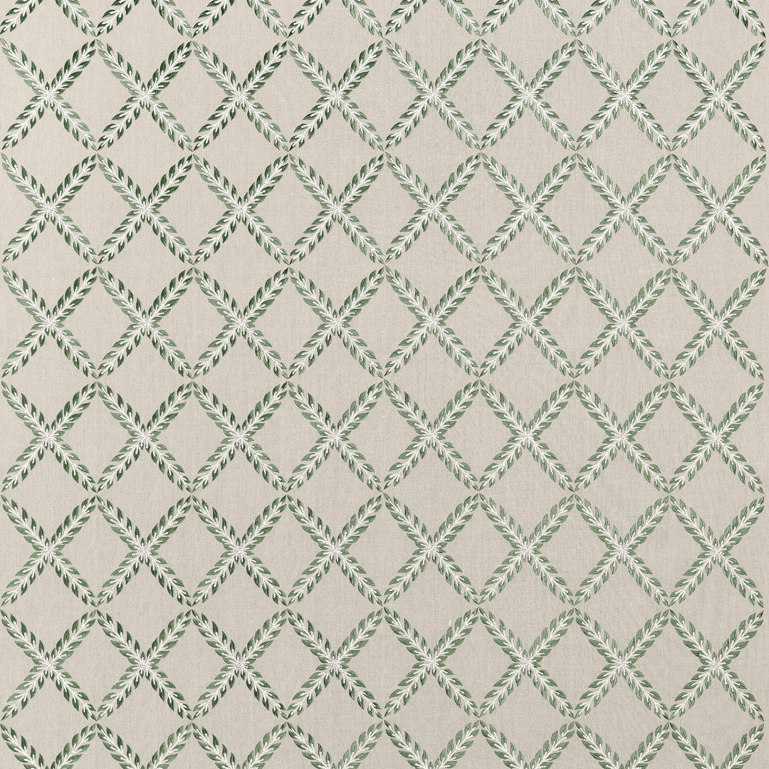Anna French Fabric HALIFAX EMBROIDERY - Green