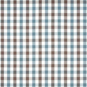 Anna French Fabric Saybrook Check Brown and Slate AW15154