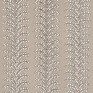 Thibaut Fabric Frondescence Embroidery Flax AW16104