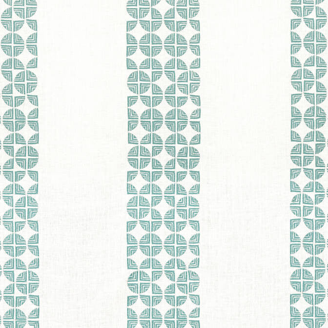 Fairmont Stripe Embroidery Teal AW23129 by Anna French Fabric Anna French Fabric Fairmont Stripe Embroidery Teal AW23129Fabric Willow Tree Fabric Book 90% Linen, 10% Viscose INDIA </p><p>Repeat: V: 9.5 51.5 - Fabric Carolina -