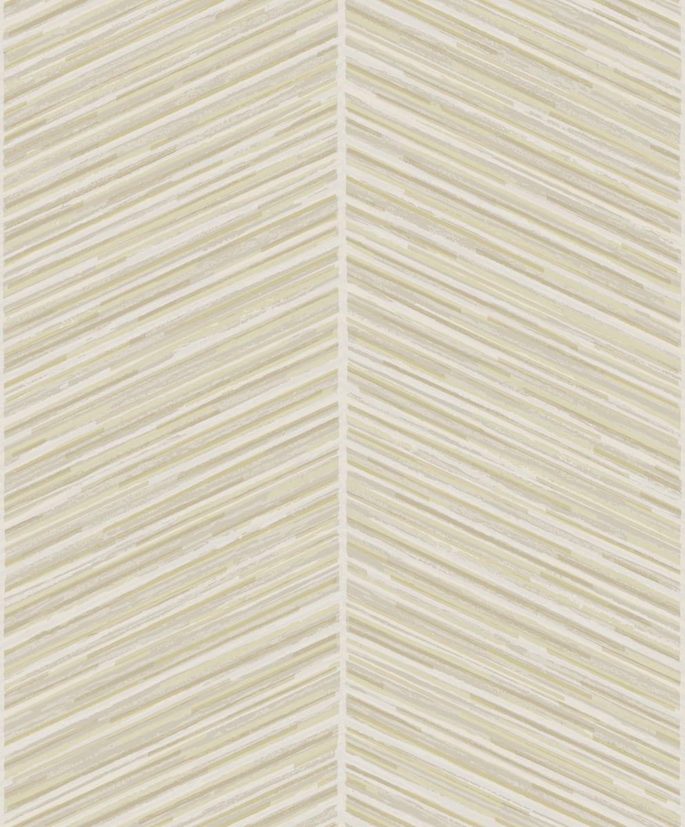 Herringbone Stripe Metallic Gold and Off-White AW70703 by Seabrook Designs Designer Wallpaper