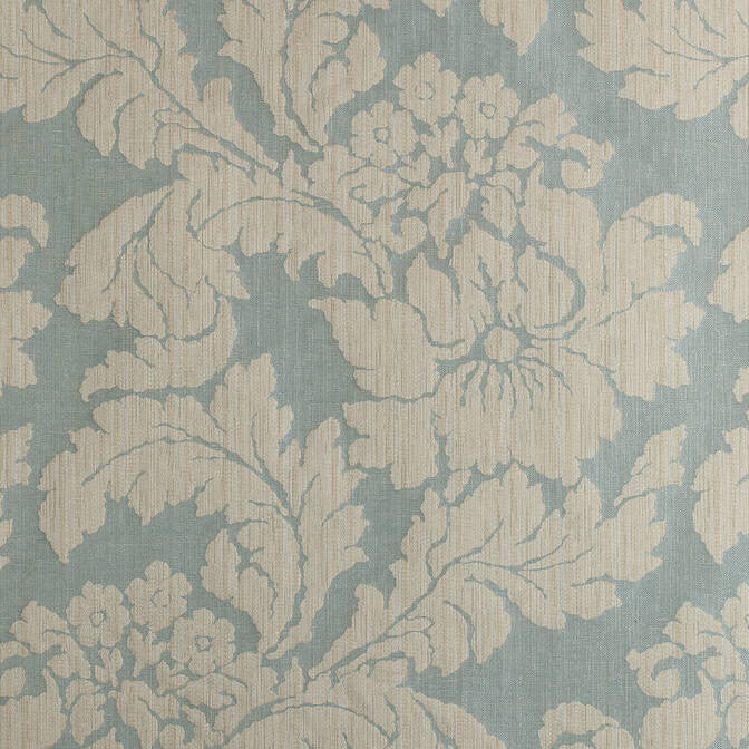 Caserta Damask Aqua AW72982 by Anna French Fabric Anna French Fabric Caserta Damask Aqua AW72982Fabric Manor 36% Cot, 35% Lin, 29% Vis ITALY </p><p>Repeat: V: 42 54 - Fabric Carolina -