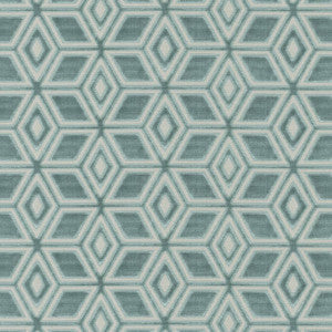 Anna French Fabric Jardin Maze Velvet Aqua AW72983