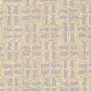 Anna French Fabric Lock Embroidery Gold on Grey AW73002