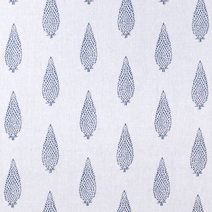 Anna French Fabric Manor Embroidery Navy on White AW73005