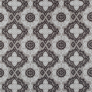 Anna French Fabric Scottsdale Embroidery Grey and Black AW73018