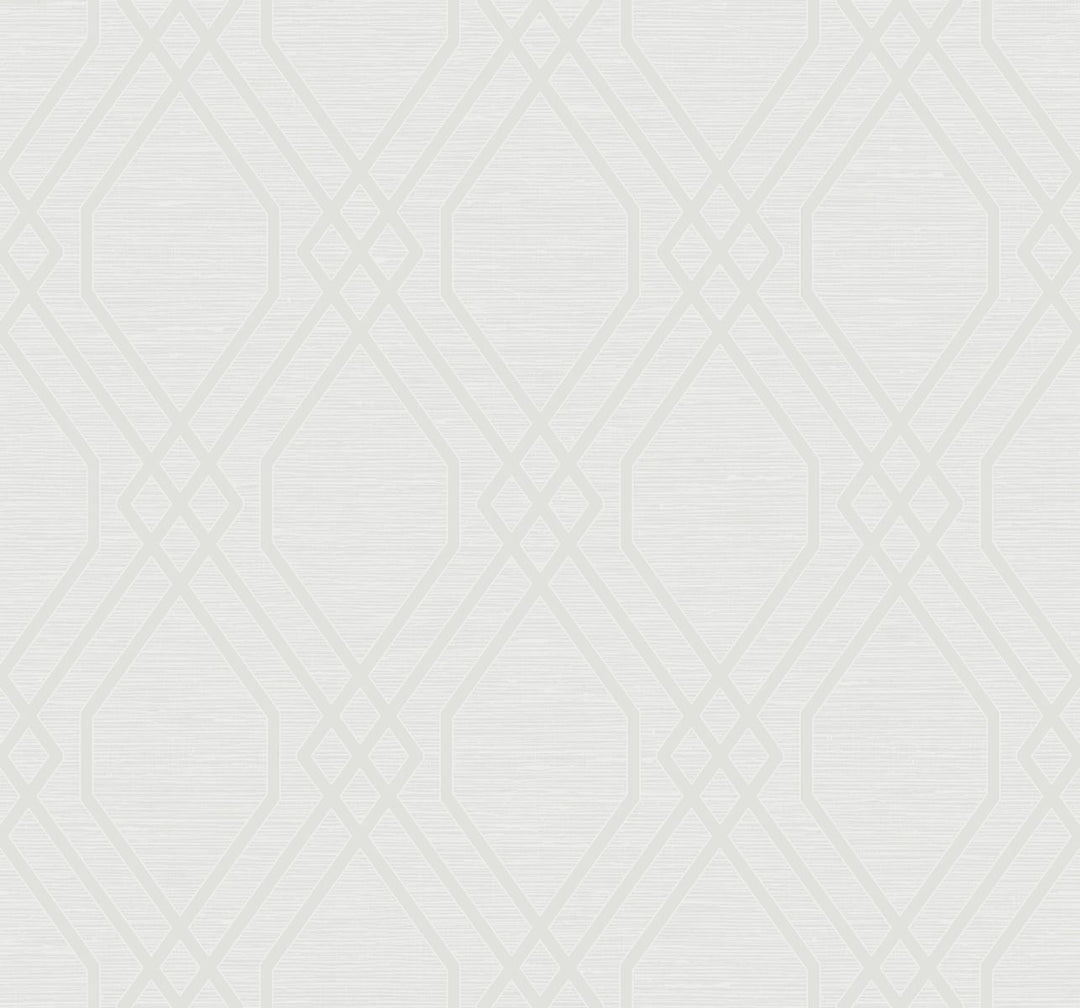 Diamond Geo Metallic Pearl AW73700 by Seabrook Designs Designer Wallpaper
