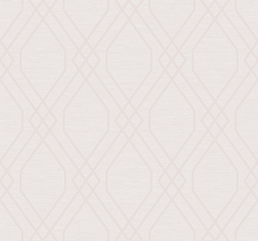 Diamond Geo Blush Glitter and Off-White AW73701 by Seabrook Designs Designer Wallpaper