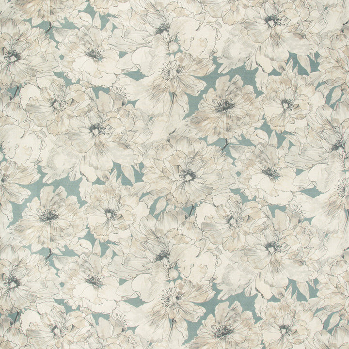 Ayrlies Soft Blue by Kravet Couture Designer Fabric MODERN COLORS-SOJOURN COLLECTION LINEN - 100% Austria MEDIUM Horizontal: 54.5 and Vertical: 36 54.5 - Swanky Fabrics -