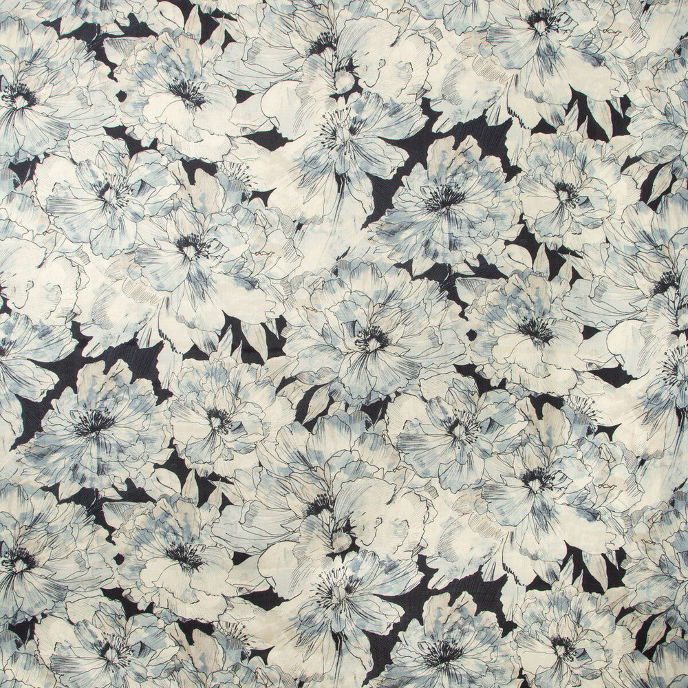 Ayrlies Indigo by Kravet Couture Designer Fabric MODERN COLORS-SOJOURN COLLECTION LINEN - 100% Austria MEDIUM Horizontal: 54.5 and Vertical: 36 54.5 - Swanky Fabrics -
