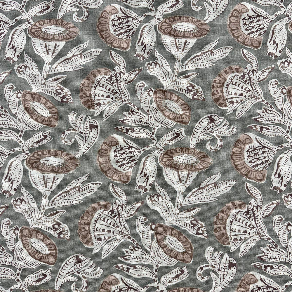 Azora Natural by Magnolia Designer Fabric - 50 Cotton, 35 Viscose, 15 Linen India 80000 Horizontal: 13.75 and Vertical: 14.3 54 - Swanky Fabrics -