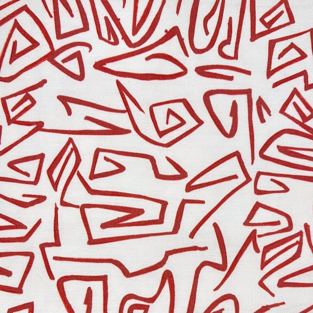 Abstract Flame by Europatex Designer Fabric Abstract 100% Cotton 55.00 inches - Swanky Fabrics -