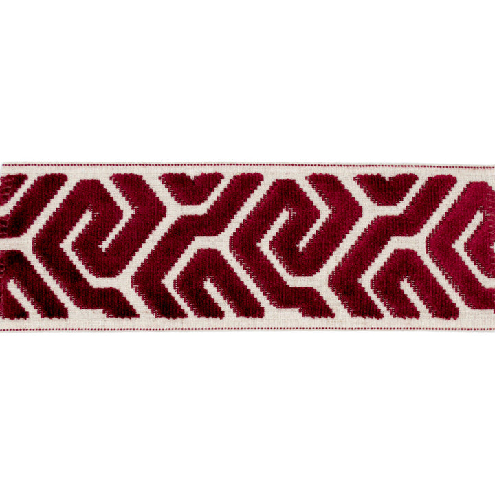 Agos Crimson by Europatex Designer Fabric Agos 100% Polyester 3.50 inches - Swanky Fabrics -