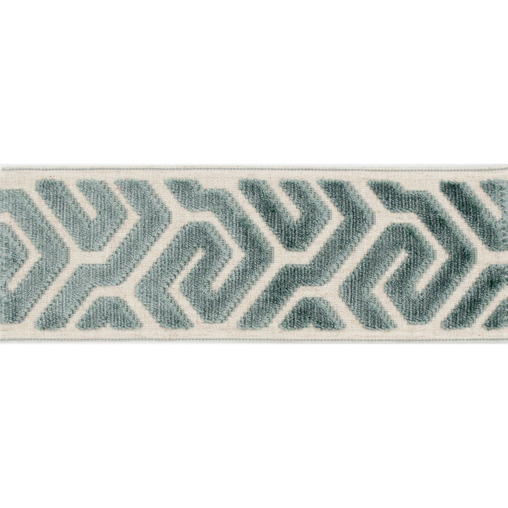 Agos Teal by Europatex Designer Fabric Agos 100% Polyester 3.50 inches - Swanky Fabrics -