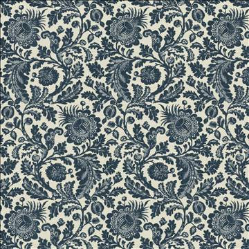 Kasmir Fabric All A Flutter Indigo