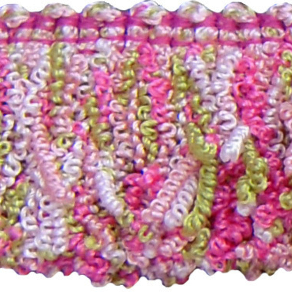 Amelia Fuchsia by Europatex Designer Fabric Hoopla 100% Polyester 1.50 inches - Swanky Fabrics -