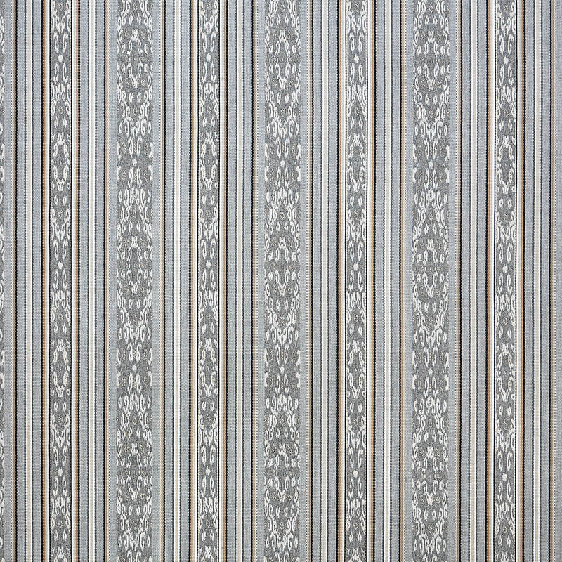 145340-0002 Artistry Ash by Sunbrella Designer Fabric Cushion Furniture Drapery Fabrics > Sunbrella Stripes 100% Acrylic USA or Imported 7" 54" - Swanky Fabrics -