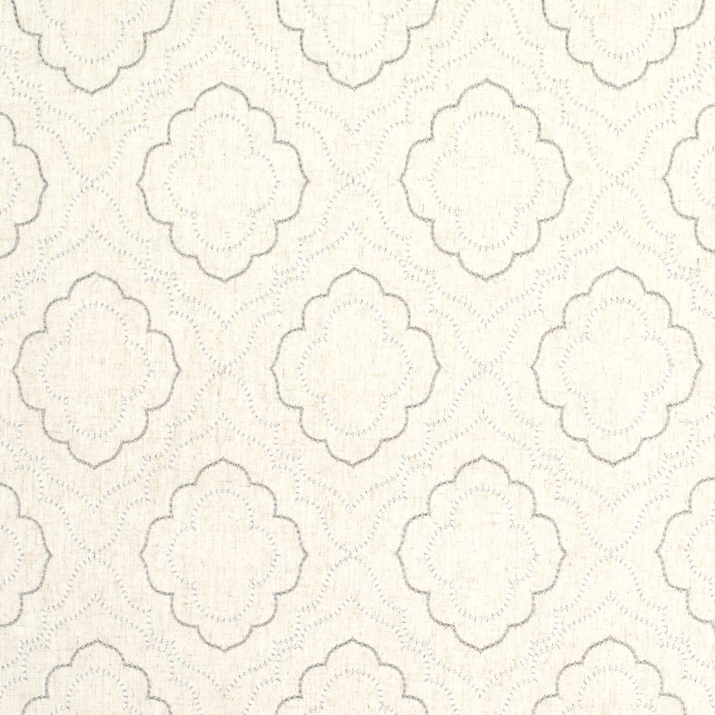 Astrid Silver A1023-01 by 29 Park Designer Fabric