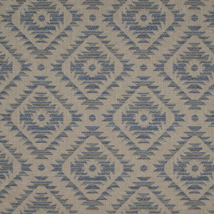 Europatex Fabric Aztec Geneva Sky