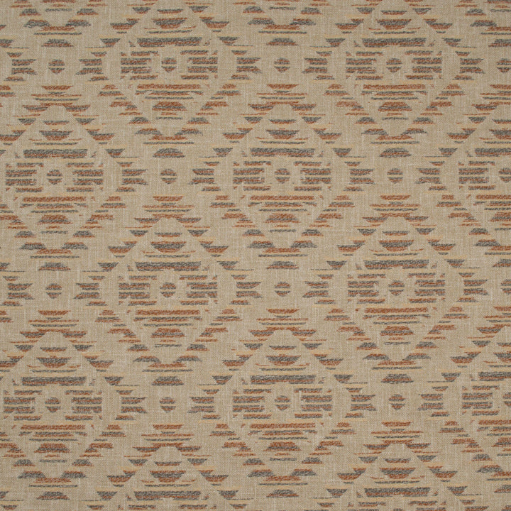 Aztec Geneva Spice by Europatex Designer Fabric Aztec 100% Polyester 6.85" H, 6.75" V 54.00 inches - Swanky Fabrics -