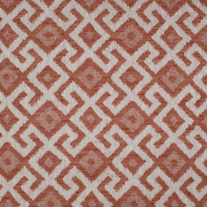 Aztec Neve Coral by Europatex Designer Fabric Aztec 86% Poyester, 14% Cotton 6.85" H, 6.85" V 54.00 inches - Swanky Fabrics -