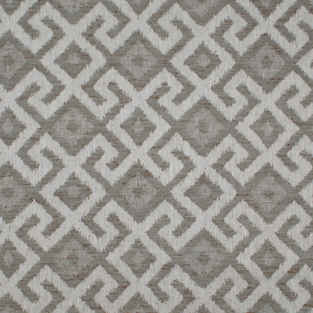 Aztec Neve Gray by Europatex Designer Fabric Aztec 86% Poyester, 14% Cotton 6.85" H, 6.85" V 54.00 inches - Swanky Fabrics -