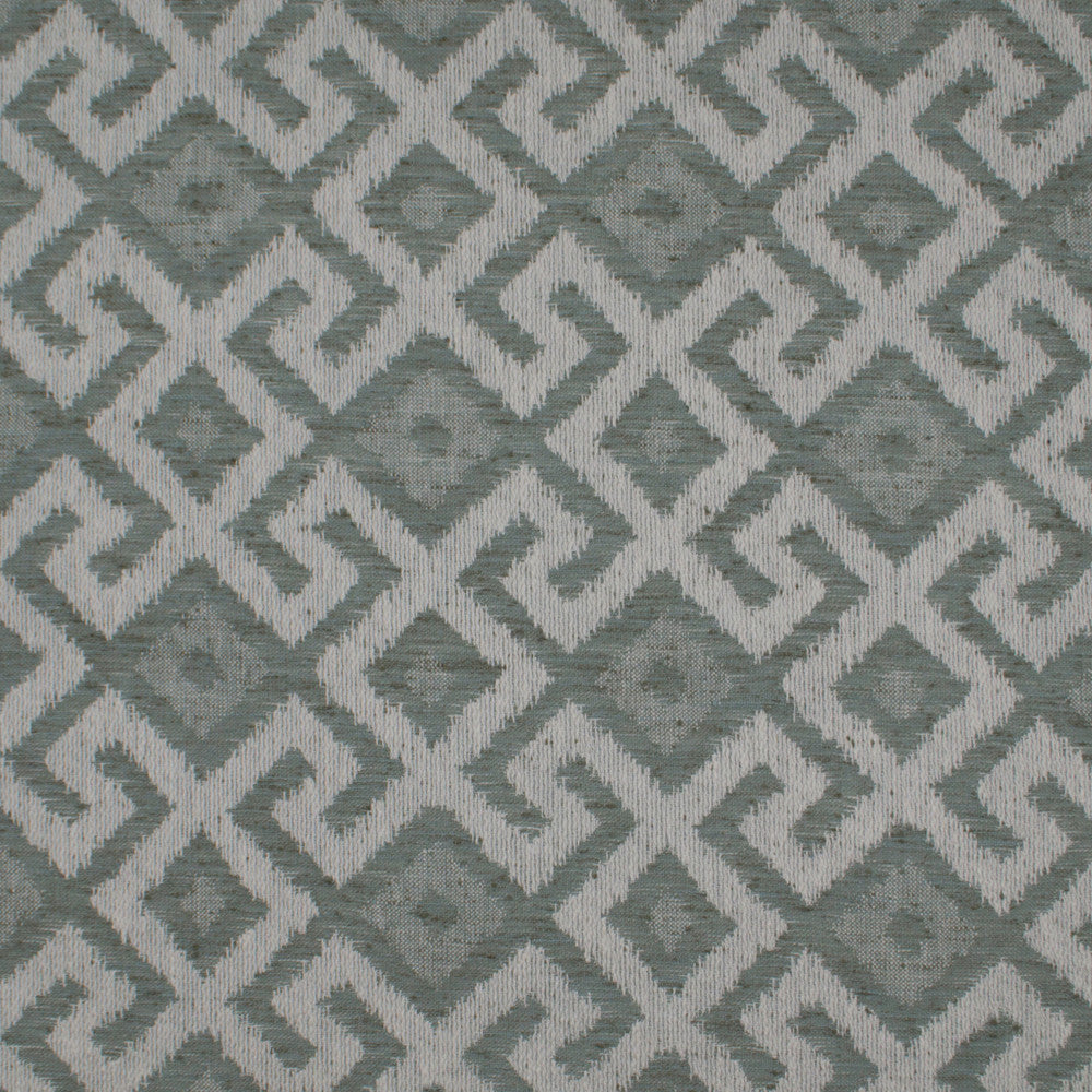 Aztec Neve Mist by Europatex Designer Fabric Aztec 86% Poyester, 14% Cotton 6.85" H, 6.85" V 54.00 inches - Swanky Fabrics -