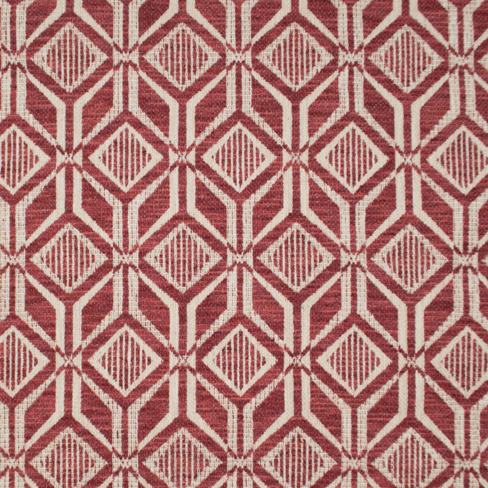 Aztec Norse Ruby by Europatex Designer Fabric Aztec 81% Polyester, 19% Cotton 3.40" H, 6.40" V 54.00 inches - Swanky Fabrics -