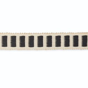Schumacher Trim Aubrey Braid Ivory/Ebony B154-7