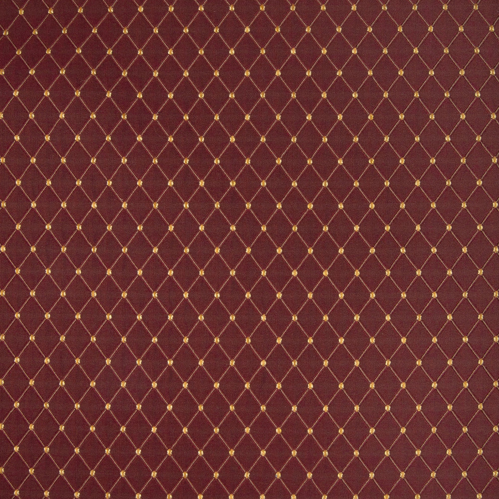 B4109 Crimson by Greenhouse Designer Fabric 100% Polyester China 30,000 double rubs </p><p>Repeat: .75" H, 1.25" V 54" - Swanky Fabrics -