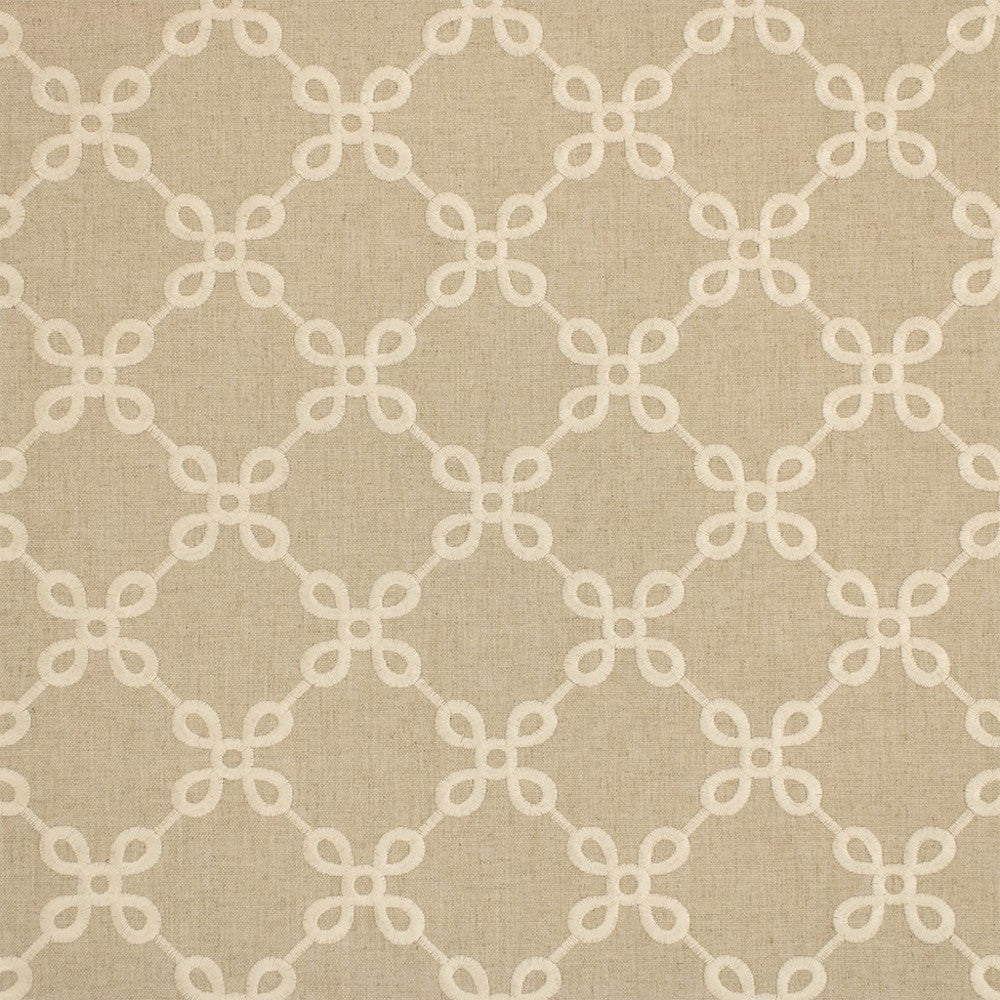 B8024 Sand by Greenhouse Designer Fabric 70% Polyester, 30% Cotton With 100% Polyester Embroidery India DRAPERY </p><p>Repeat: 4.75" H, 4.5" V 54" - Swanky Fabrics -